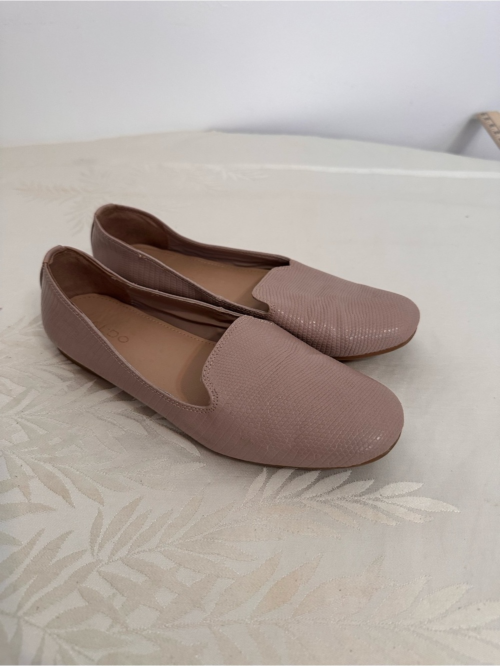 Aldo Blush Taupe Slip-On Loafers